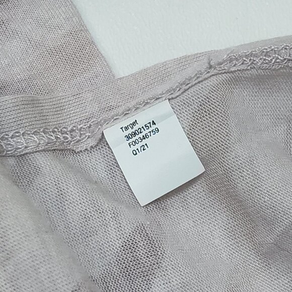 JoyLab Side-Tie Basic Tank Top Small Lilac Marble Sleeveless Asymmetrical Hem - Picture 7 of 9